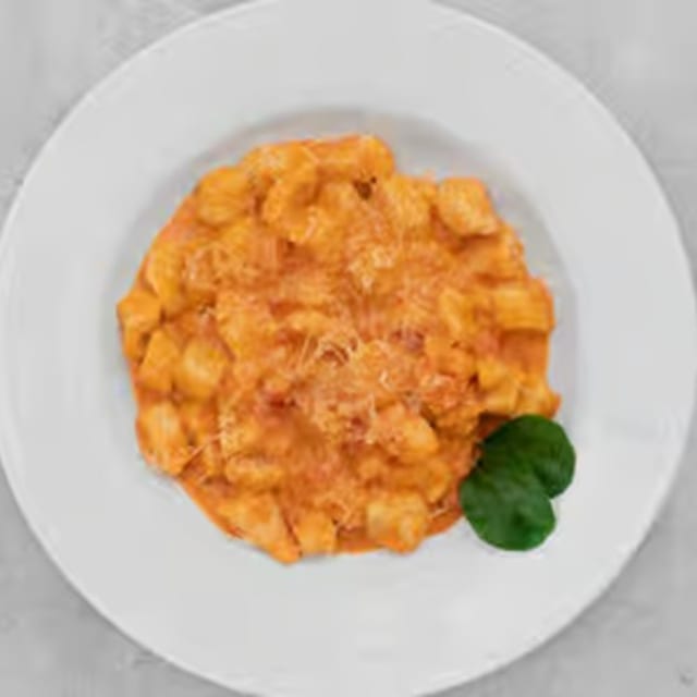 Homemade Gnocchi in Vodka Sauce.